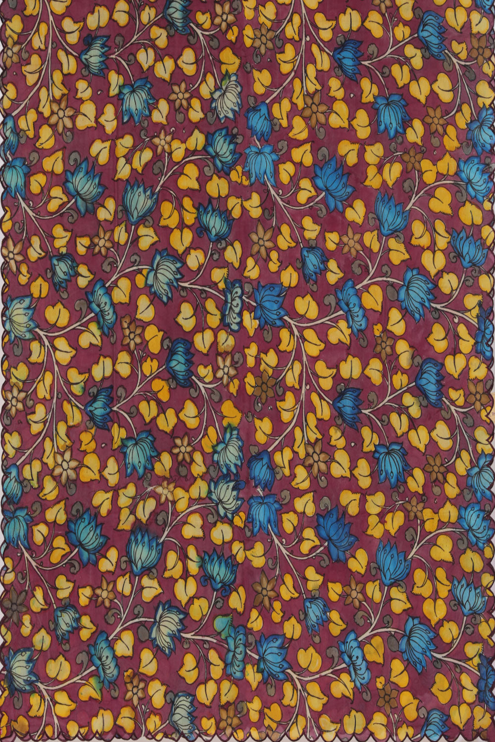 Image of Kalamkari Violet Dupatta